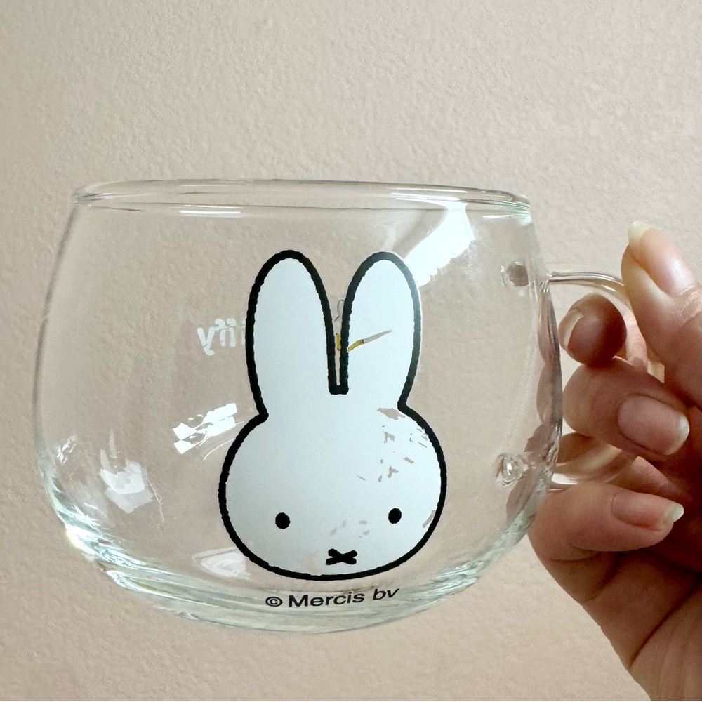 Kawaii Miffy Glass Mug